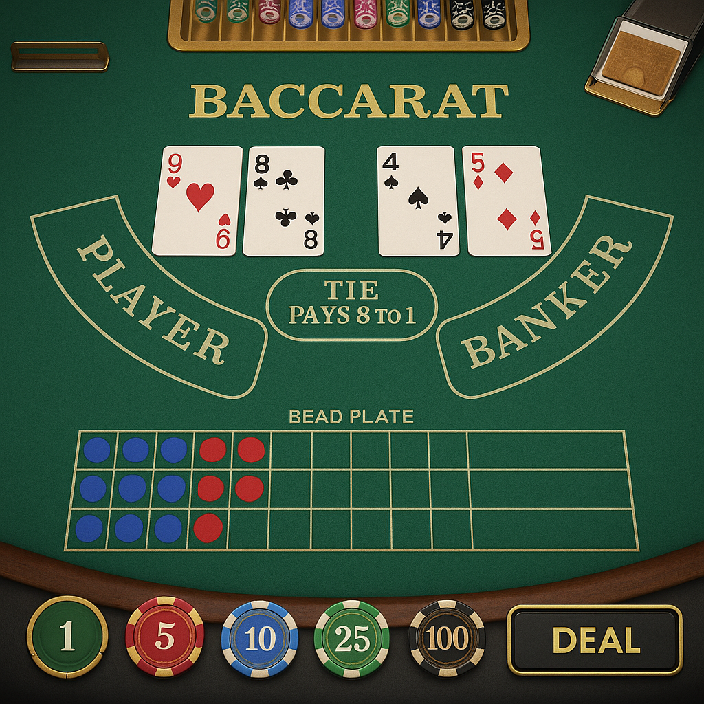 Thor Casino - Baccarat - Jeux de cartes en ligne