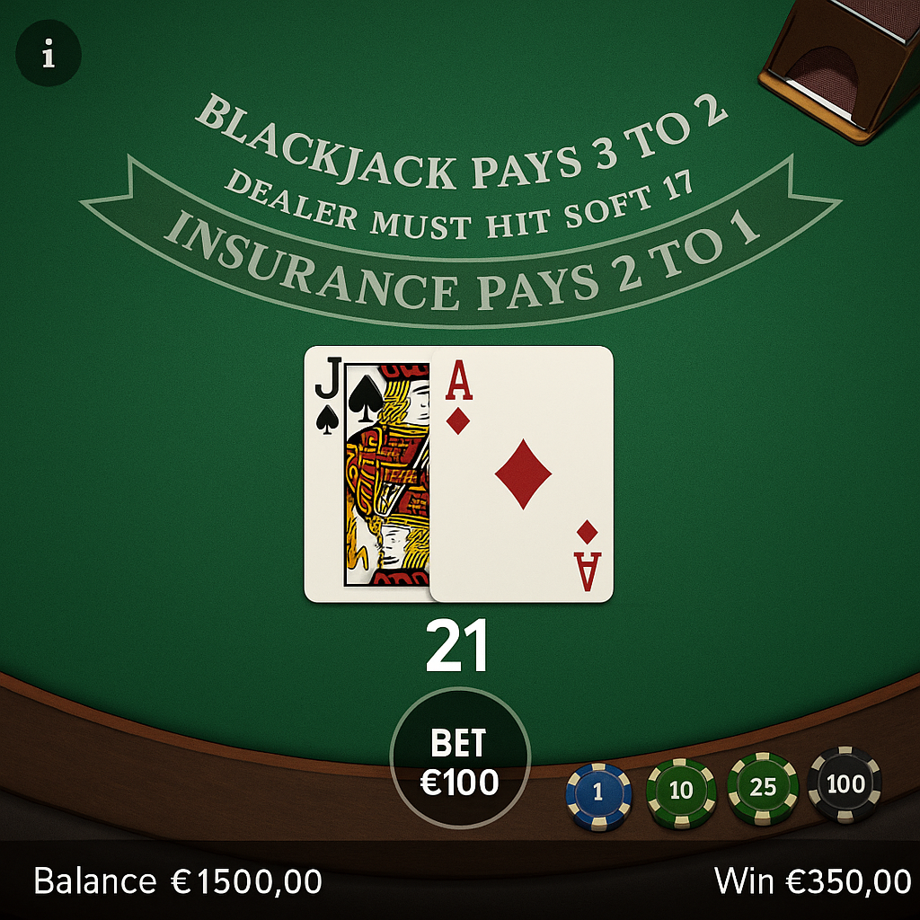 Thor Casino - Blackjack - Jeux de table classiques