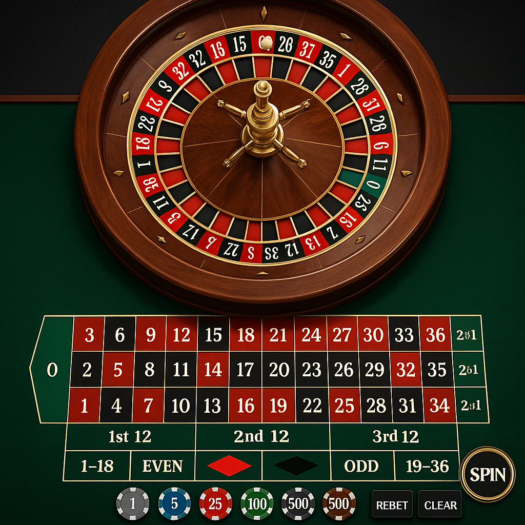 Thor Casino - Roulette Européenne - Jeux de table en ligne